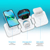 PowerUp Trinity 3 in 1 Wireless Charging Station for iPhone AirPods & iWatch - WHITE