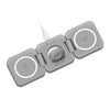 PowerUp Trinity 3 in 1 Wireless Charging Station for iPhone AirPods & iWatch - GRAY