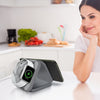 PowerUp Trinity 3 in 1 Wireless Charging Station for iPhone AirPods & iWatch - GRAY