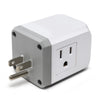 PowerUp Squared 3 Outlet & 3 USB Charging Station - WHITE