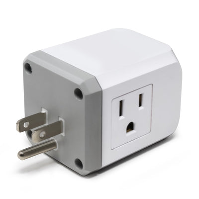 PowerUp Squared 3 Outlet & 3 USB Charging Station - WHITE