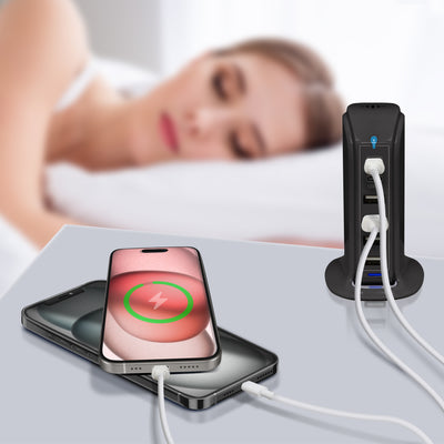 Power Tower Multi Port Charging Station - Black