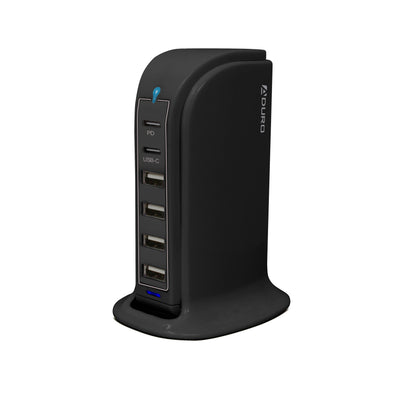 Power Tower Multi Port Charging Station - Black