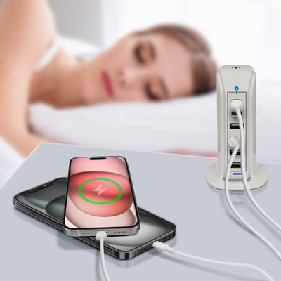 Power Tower Multi Port Charging Station - Grey