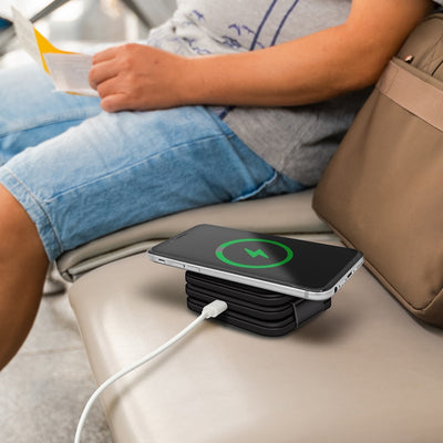 Trinity 3 in 1 Wireless Charging Station for iPhone AirPods & iWatch - Black