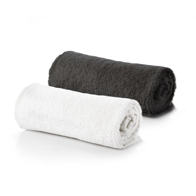 4 Pack Quick Drying Hair Towel Wrap - BLACK/WHITE