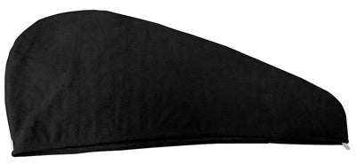 4 Pack Quick Drying Hair Towel Wrap - BLACK/WHITE