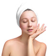 4 Pack Quick Drying Hair Towel Wrap - BLACK/WHITE