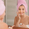 2 Pack Quick Drying Hair Towel Wrap - PINK/PURPLE