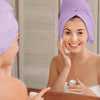 2 Pack Quick Drying Hair Towel Wrap - PINK/PURPLE