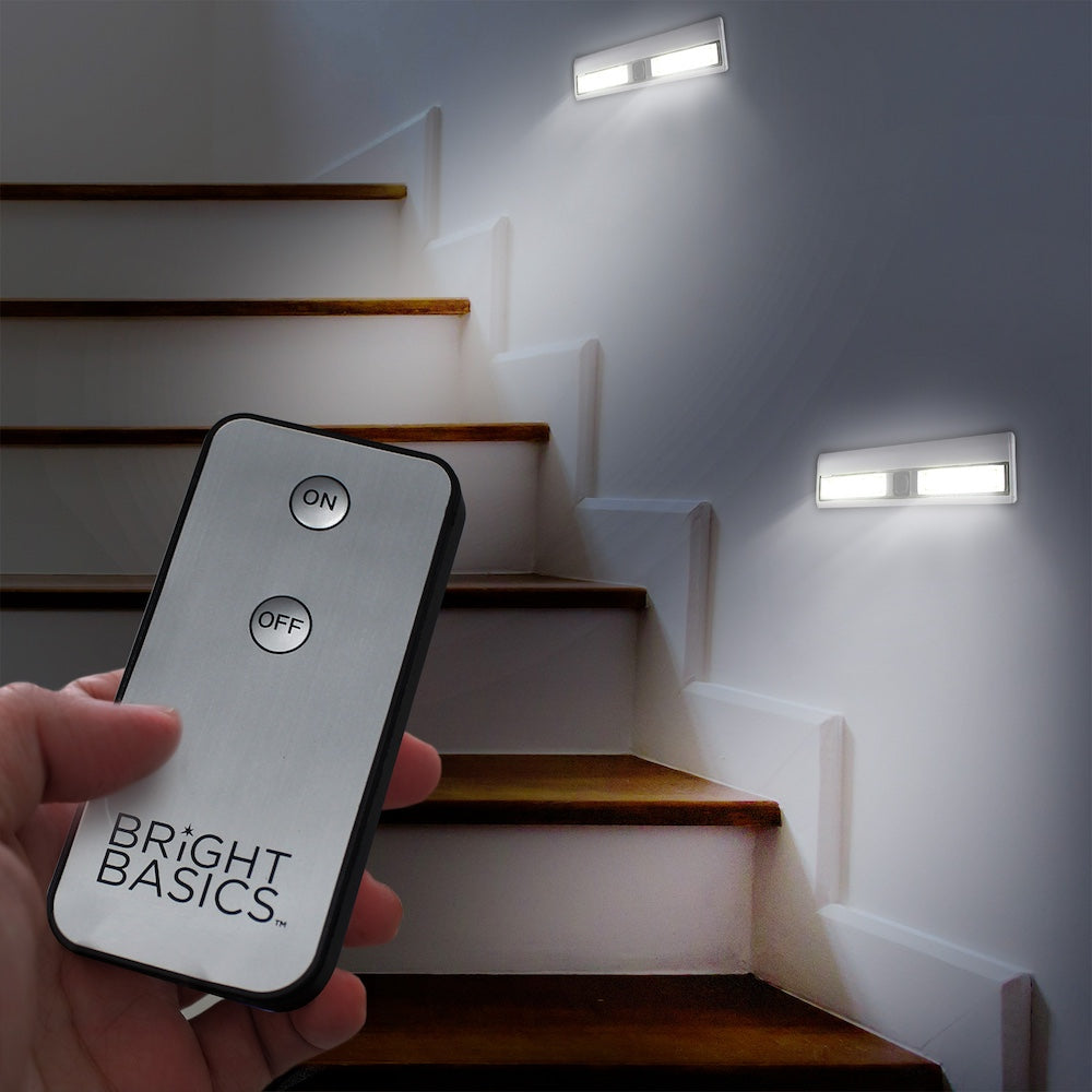 Bright Basics 2 Pack Ultra Bright Wireless Light Bars w/ Remote Control