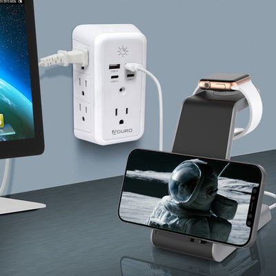 2 Pack Surge Glow Multi Charging Station - White