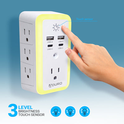 2 Pack Surge Glow Multi Charging Station - White