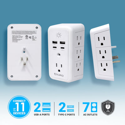 2 Pack Surge Glow Multi Charging Station - White