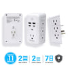2 Pack Surge Glow Multi Charging Station - White
