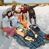 Seamless Outdoors – Collapsable Picnic Basket With Tray Stand - KHAKI