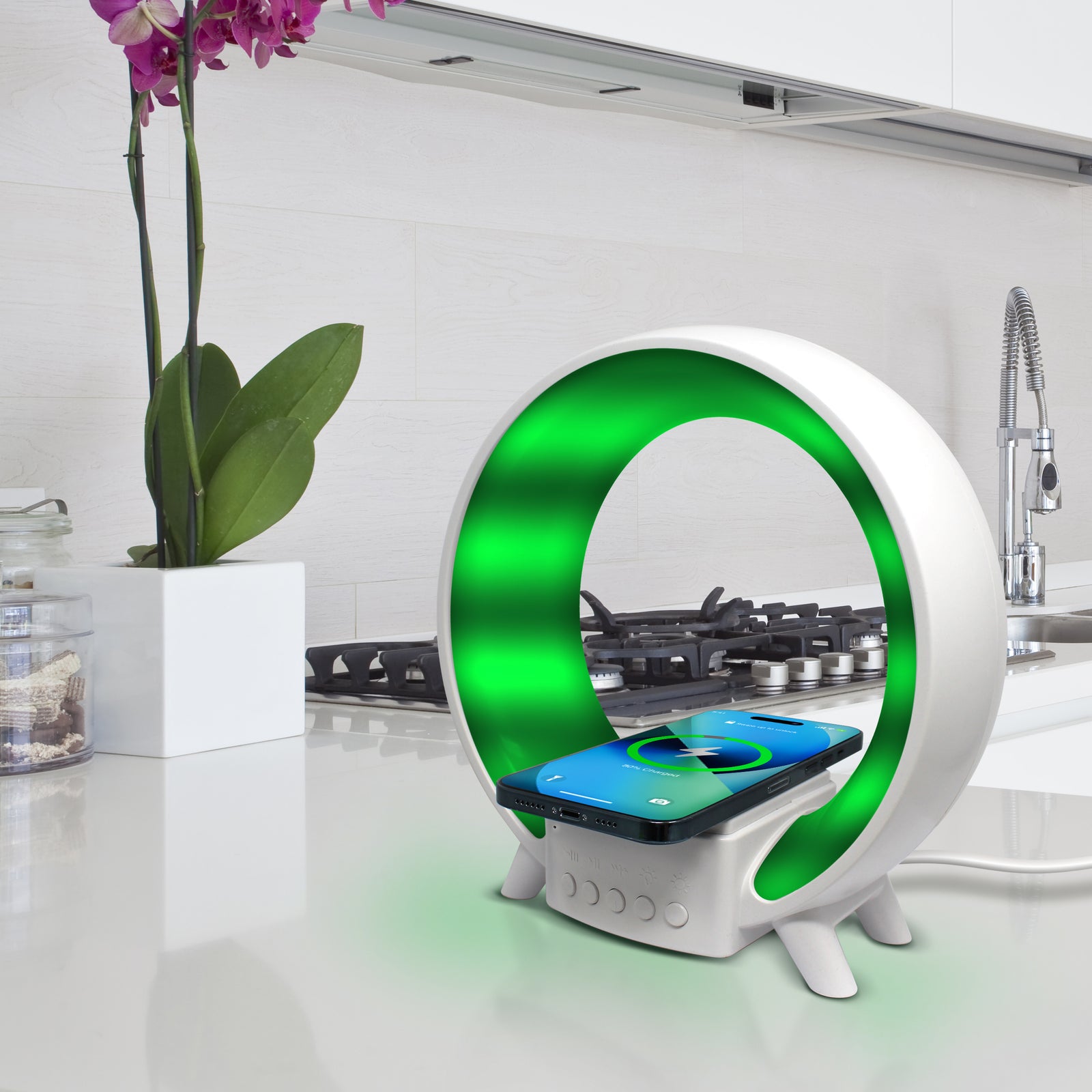 RGB Light Show Speaker with Wireless Charger