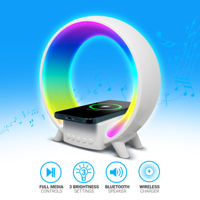 RGB Light Show Speaker with Wireless Charger