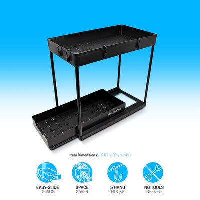 All Purpose Shelf Organizer - Black