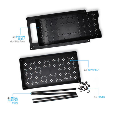 All Purpose Shelf Organizer - Black