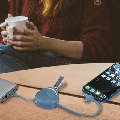 TrioCharge-3N1 Retractable Charger-DKG - PURPLE