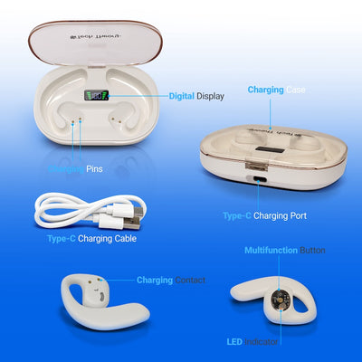 Open Air True Wireless Earbuds - WHITE