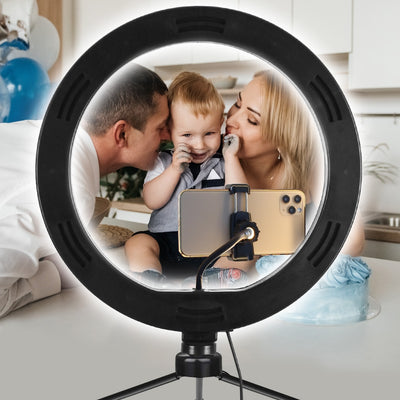 U-Stream Desktop Home Streaming Studio w/ 10” Ring Light