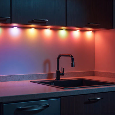 5 Pack Color Changing Wireless LED Lights w/ Remote Control