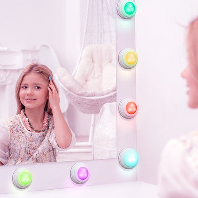 5 Pack Color Changing Wireless LED Lights w/ Remote Control