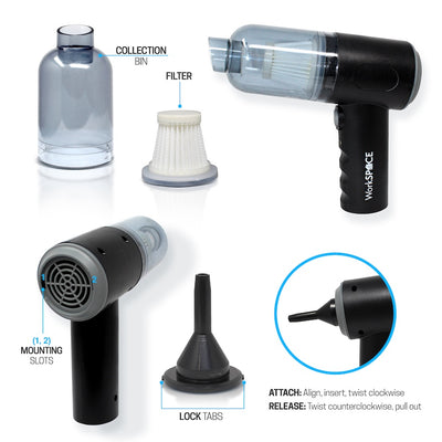 WorkSpace 2-in-1 Cordless Rechargeable Vacuum & Blower